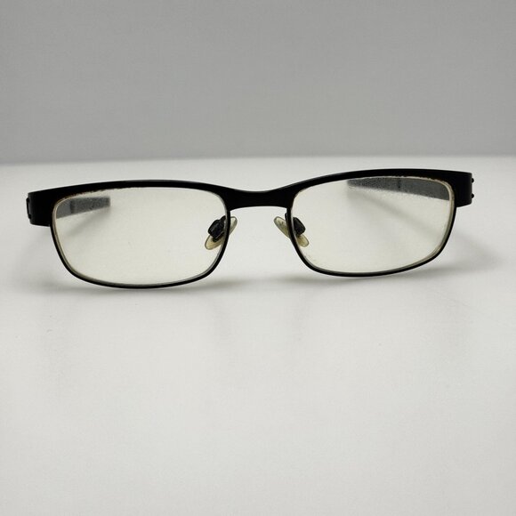 Oakley 22-198 Metal Plate Eyeglasses Eye Glasses Frames Matte Black 53-18-140 - Picture 1 of 6